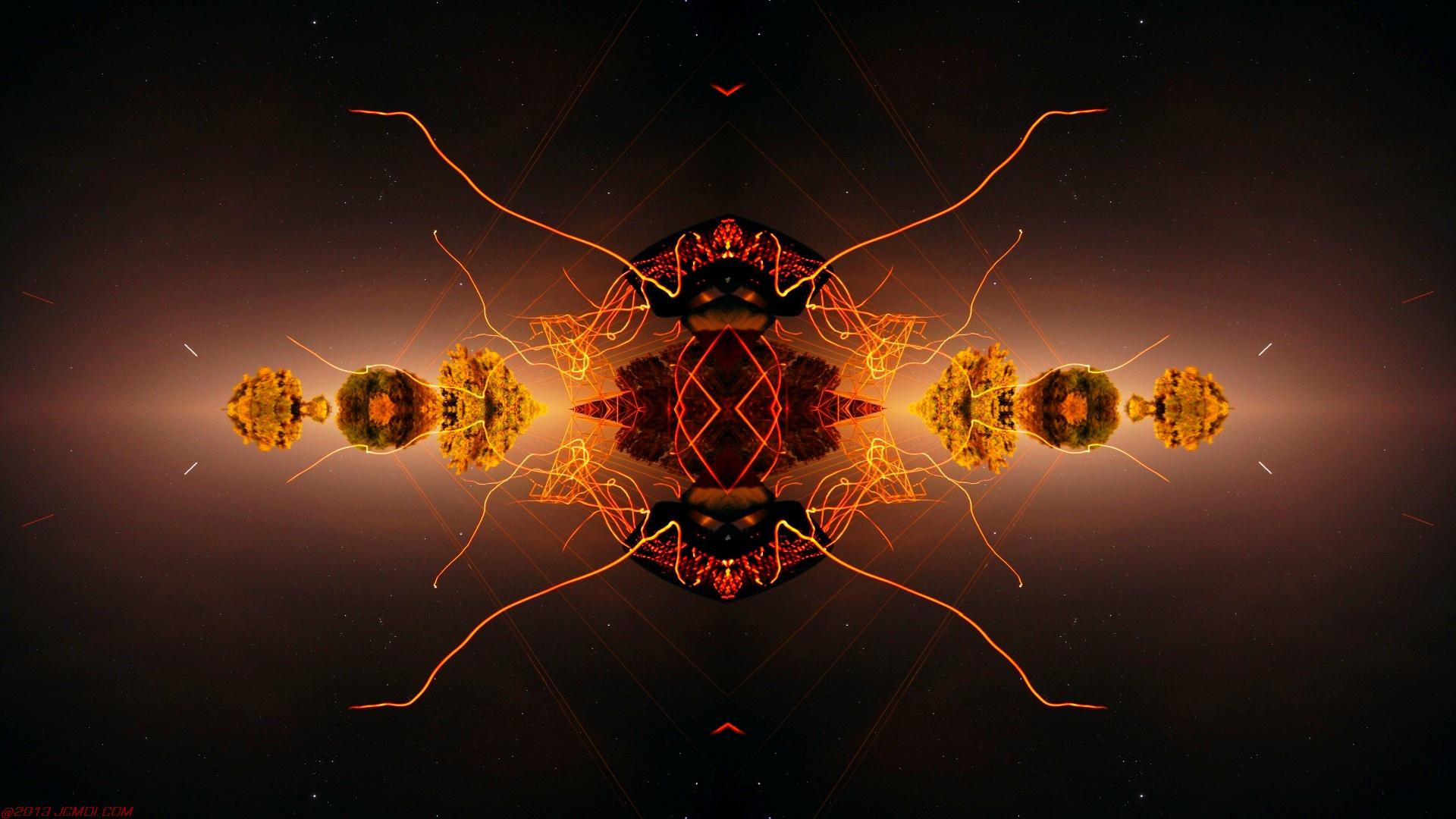 Chimney Sparks Abstract Artwork Timelapse Still Images